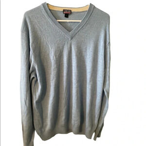 LUMAIANI GUC EUC MENS BLUE SWEATER TOP SHIRT SIZE L